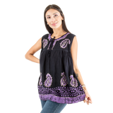 Blusaa Dayita Negro con Morado