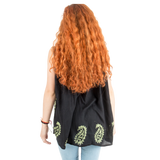 Blusa Dayita Negro con Verde