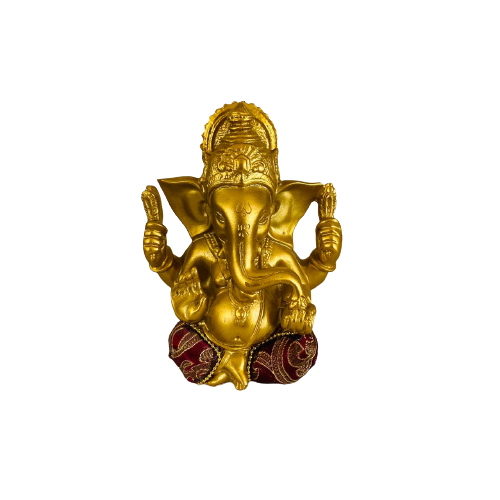 Figura Ganesh Gold & Red Mediana