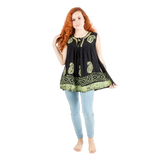 Blusa Dayita Negro con Verde