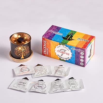 Set Fusion - Difusor con Ladrillos de Incienso Natural - Aromafume