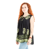 Blusa Dayita Negro con Verde