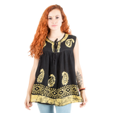 Blusa Dayita Negro con Amarillo