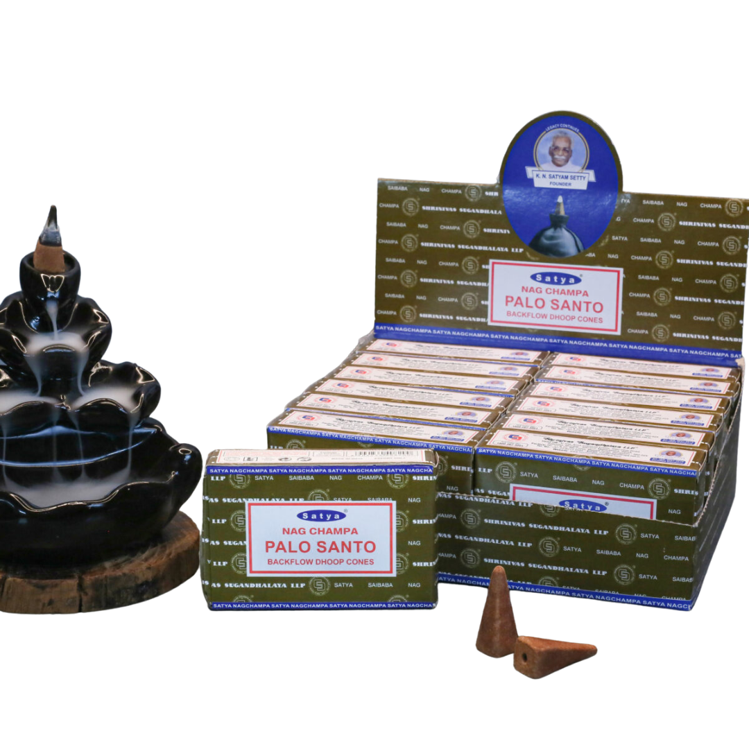Conos De Incienso Satya Sai Baba Nag Champa, Paquete De 48., 24