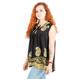 Blusa Dayita Negro con Amarillo