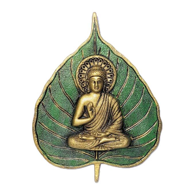 Colgante Metálico - Buda Leaf Pequeño