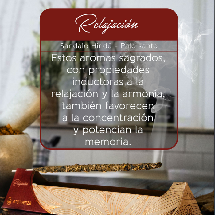 Vela Aromática De Palo Santo Y Sándalo | Hecha A Mano En España Con Cera De Miel Ecológica | Para Meditación, Relajación Y Purificación
