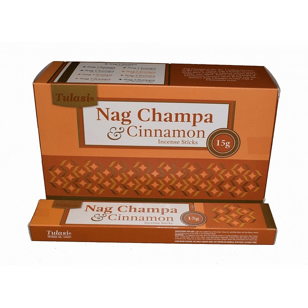 Incienso Natural Nag Champa Canela - Tulasi
