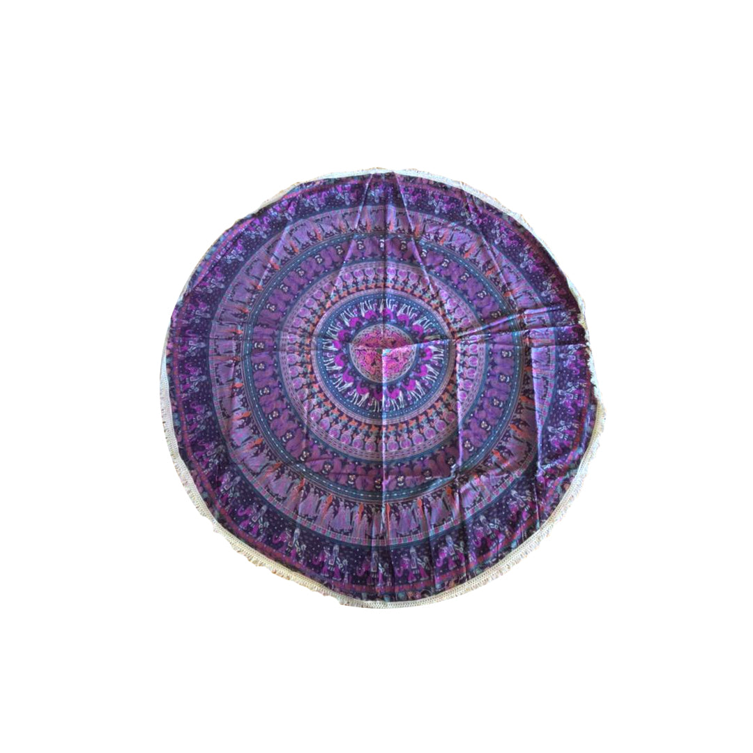 Pareo - Cubre cama mandala  Pink and Purple Animal