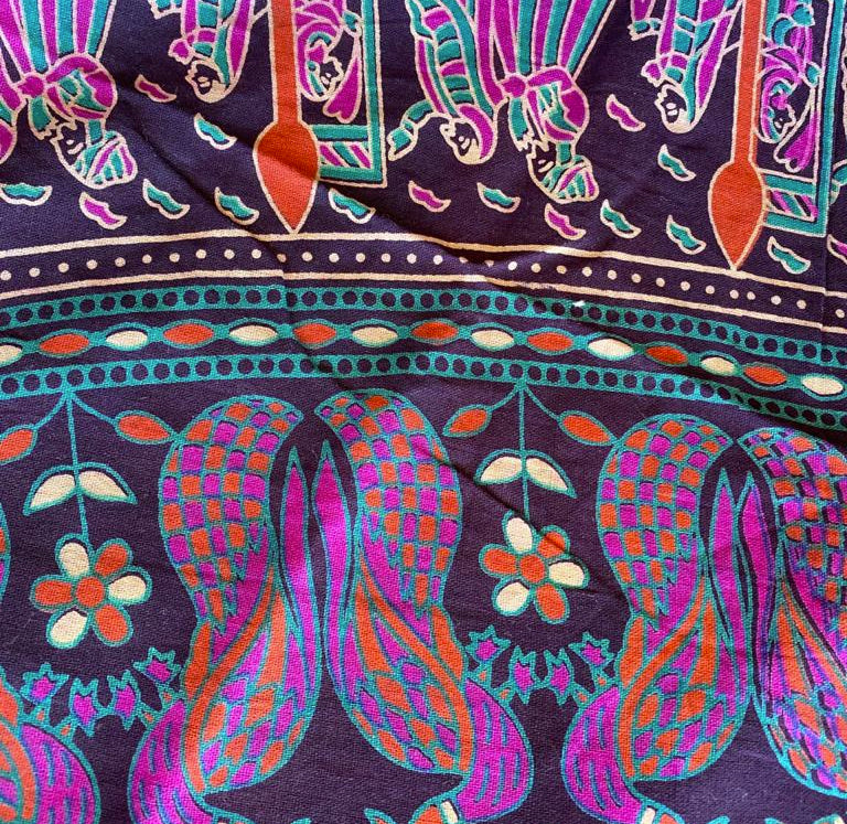 Pareo - Cubre cama mandala  Pink and Purple Animal