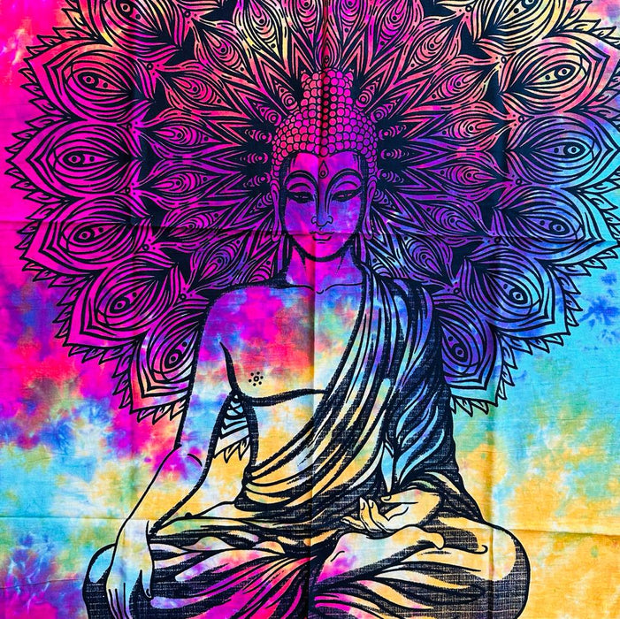 Tapiz Mural Diseño Budda Multicolor