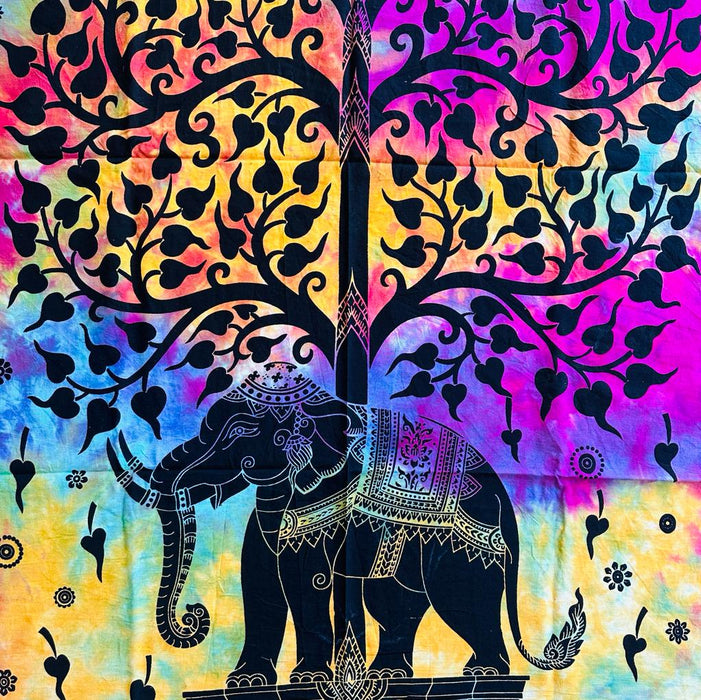 Tapiz Mural Diseño Árbol de la Vida Elefante