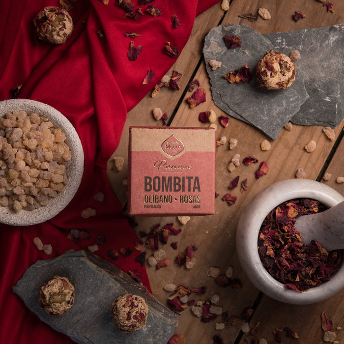 Bombita Premium Sahumerio Rosa & Olibano - Sagrada Madre