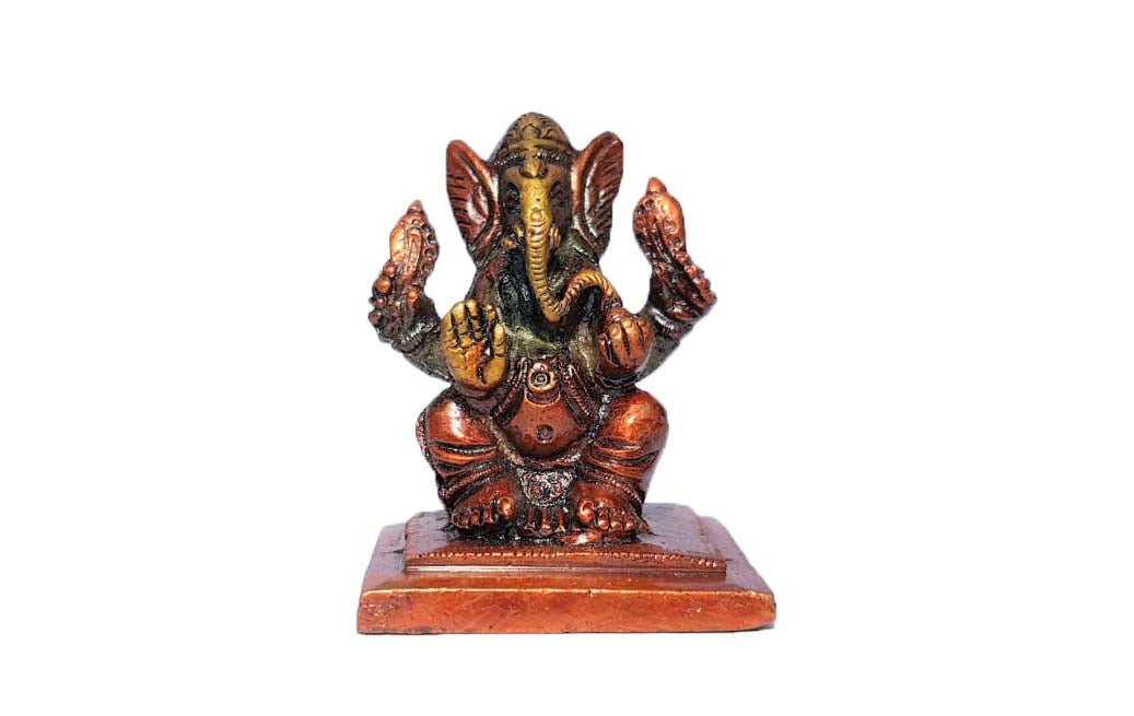 Figura Bronze - Ganesh Cuatro Brazos
