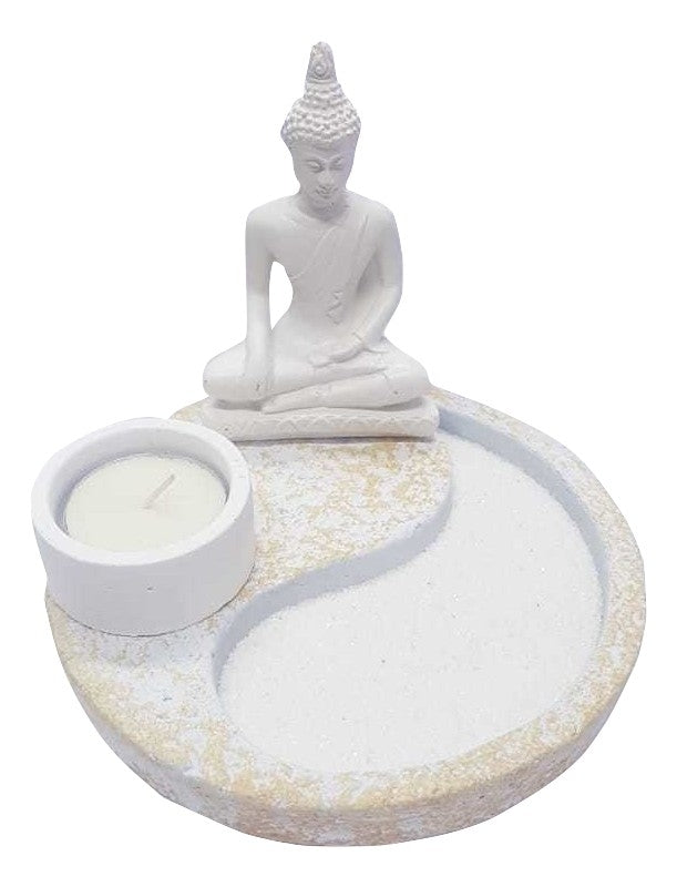 Jardin Zen Buda Siddharta White