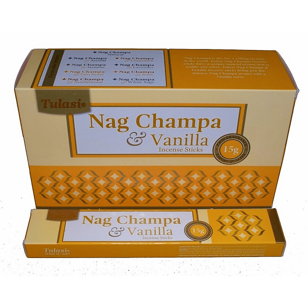 Incienso Natural Nag Champa Vainilla - Tulasi