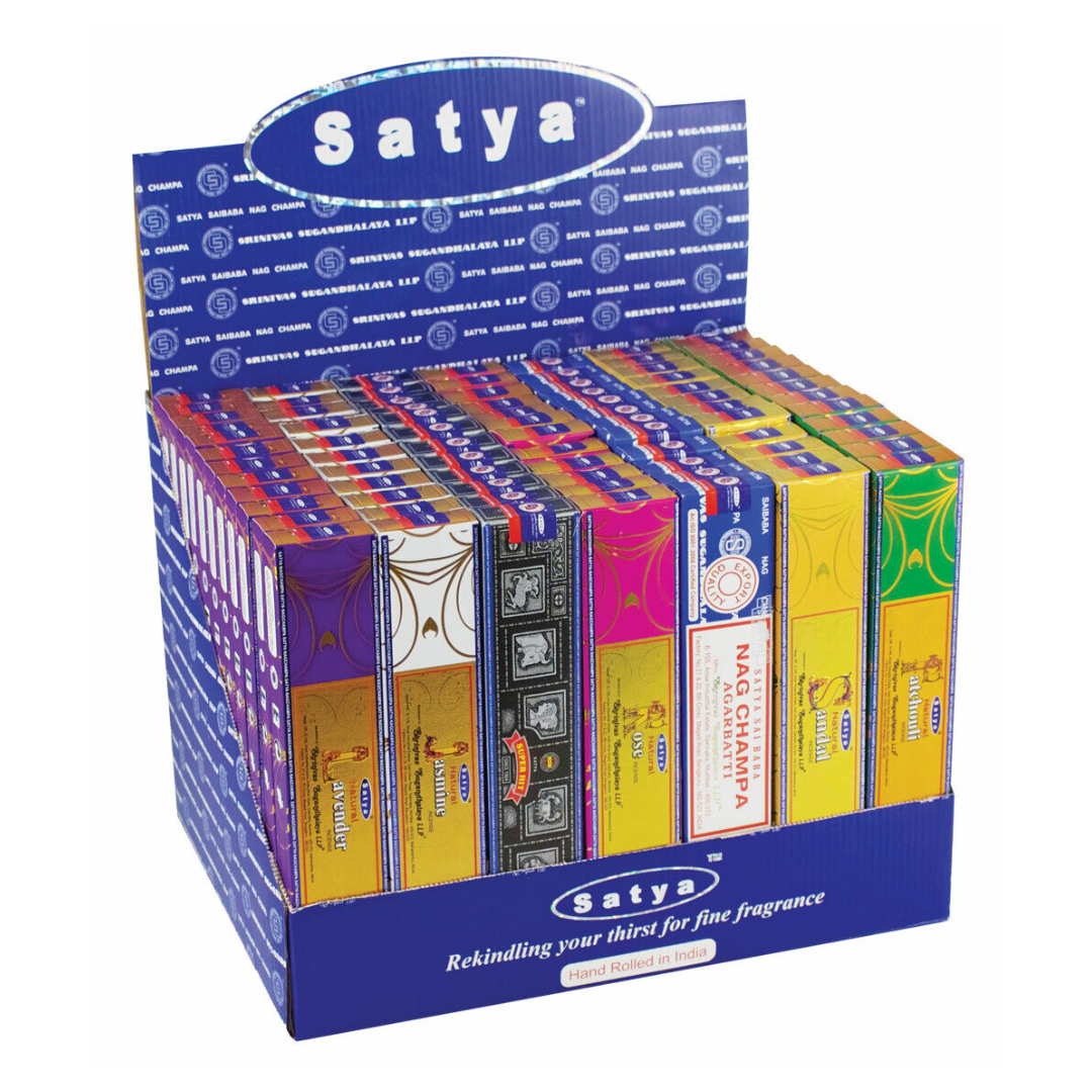 Incienso Satya Nag champa Pack 84 Unidades Display Natural