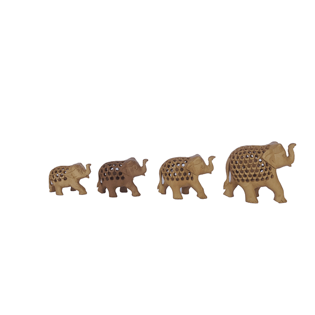 Set de Elefantes Madera