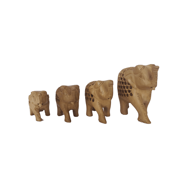Set de Elefantes Madera