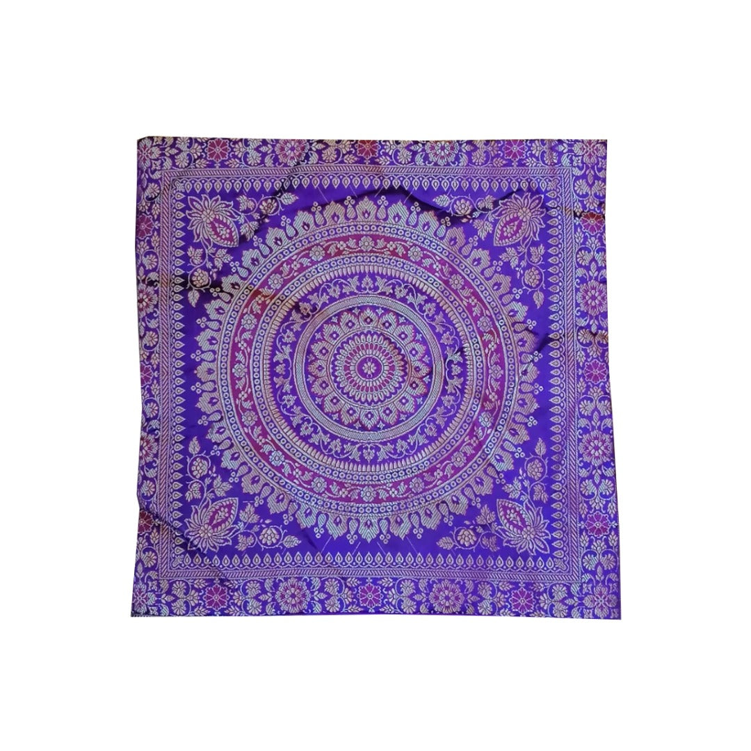 Fundas De Cojín de Satín - Mandala Morado