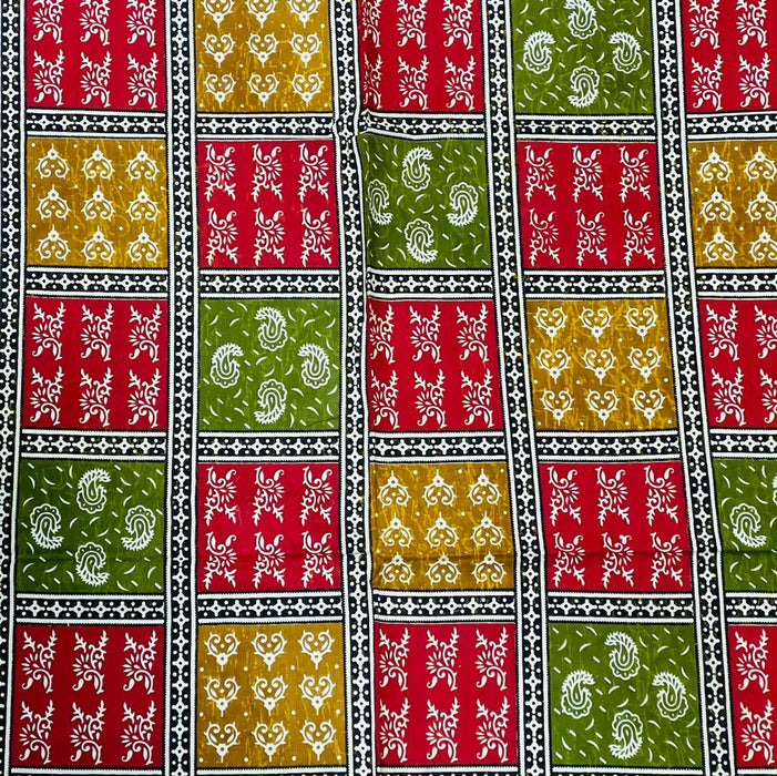 Cubrecama 2 plazas Red and Yellow Design