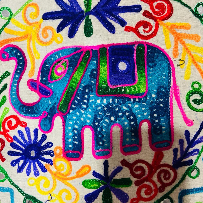 Bolso Playero Diseño Elefante Multicolor