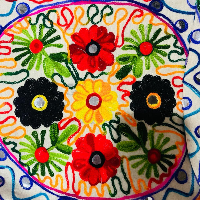 Bolso Playero Diseño Fantasia de Flores Multicolor