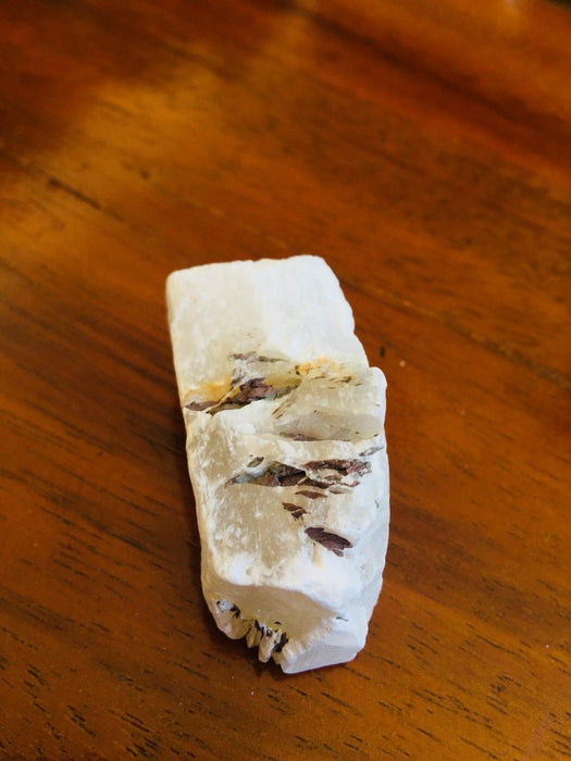 Piedra Natural Selenita Satin spar White
