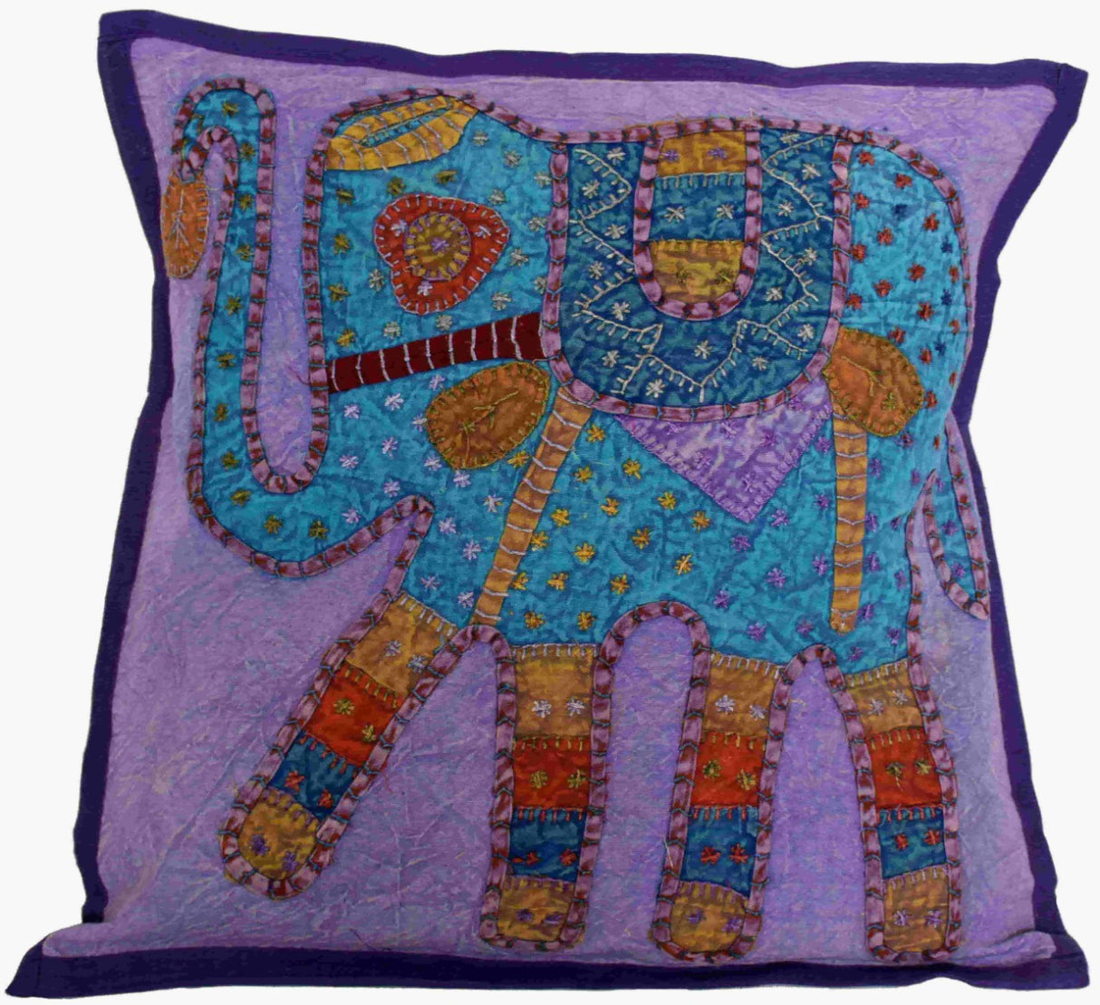 Fundas De Cojín Elefante Bordado - Morado