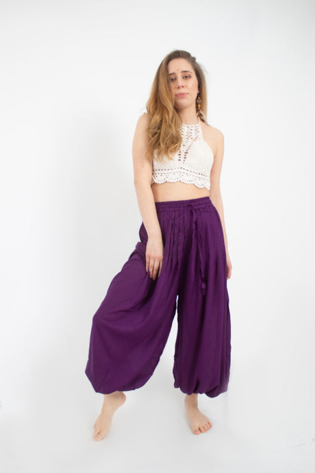 Pantalon Bombacho Morado