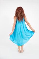 Vestido 3 Mariposas Celeste