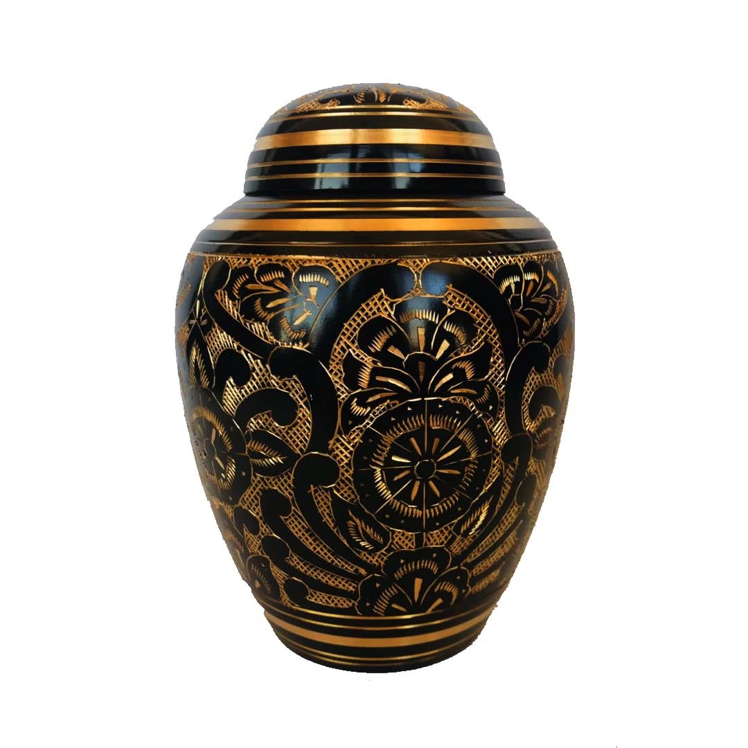 Ánfora de Bronce con negro Mediano/Pequeño