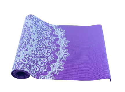 Mat de Yoga Morado Diseño Sunflower