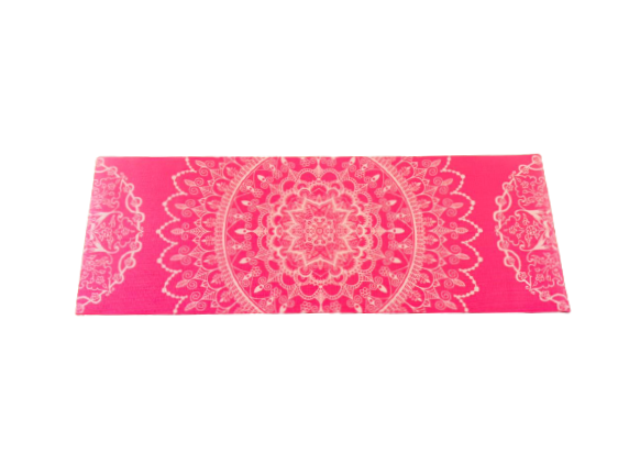 Mat de Yoga Rosado Diseño Mandala
