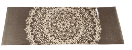 Mat de Yoga Gris Diseño Sunflower