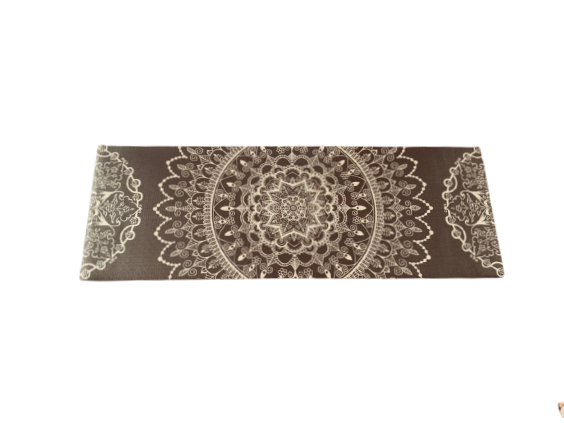 Mat de Yoga Gris Diseño Mandala