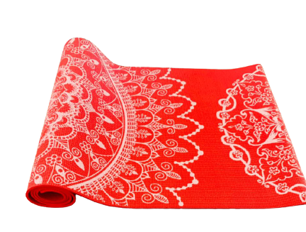 Mat de Yoga Rojo Diseño Mandala