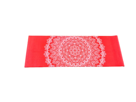 Mat de Yoga Rojo Diseño Sunflower
