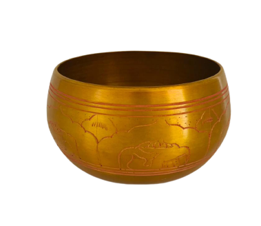 Cuenco Tibetano 15 cm Nota: MI - Dorado