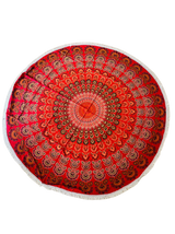 Pareo - Cubre cama mandala redondo Red Design