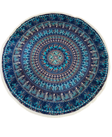 Pareo - Cubrecama Mandala Blue Design
