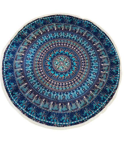 Pareo - Cubrecama Mandala Blue Design