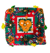 Cojín Bordado a mano - Red Square
