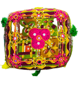 Cojin Amarillo Rosado - Flower