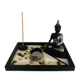 Jardin Zen Budda Zen Black & Silver