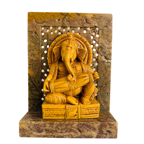 Adorno de Piedra Ganesh Sangeet
