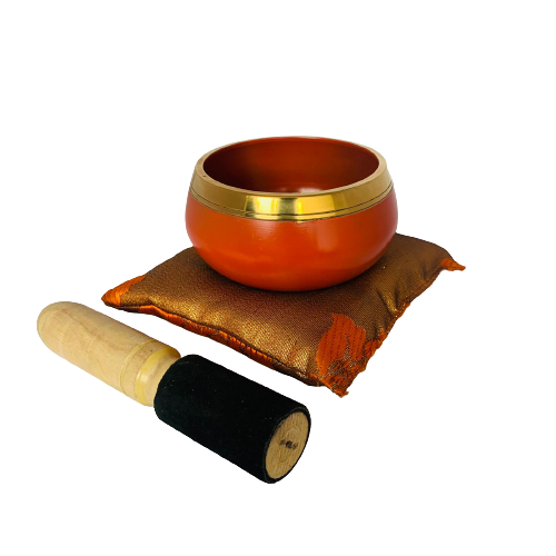 Cuenco Tibetano 9 cm - Naranja