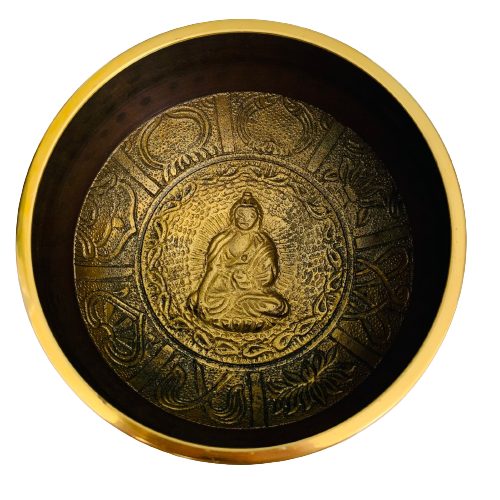 Cuenco Oscuro Tibetano 12 cm - Brahma Orange
