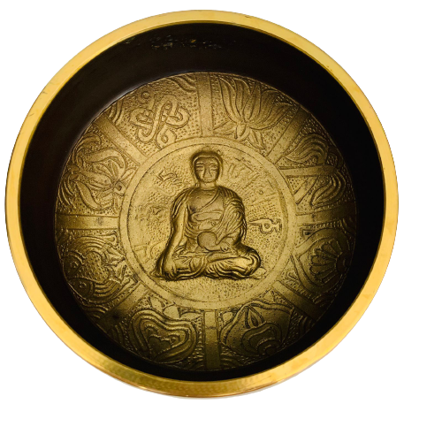 Cuenco Oscuro Tibetano 14 cm - Budda Indigo