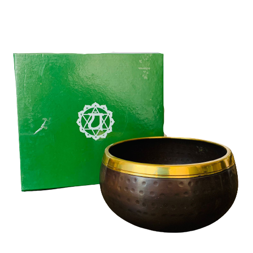 Cuenco Oscuro Tibetano 12 cm - OM Green